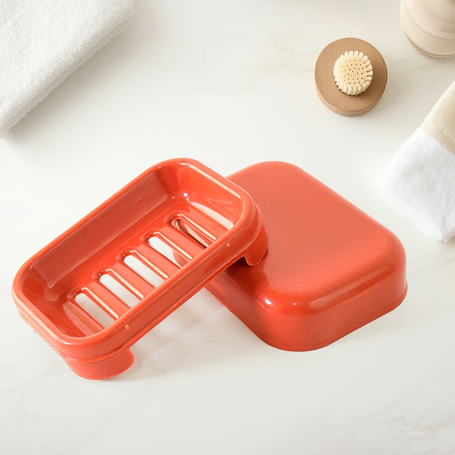Elegant Brick Red Soap Holder  Elegant Brick Red Soap Holder